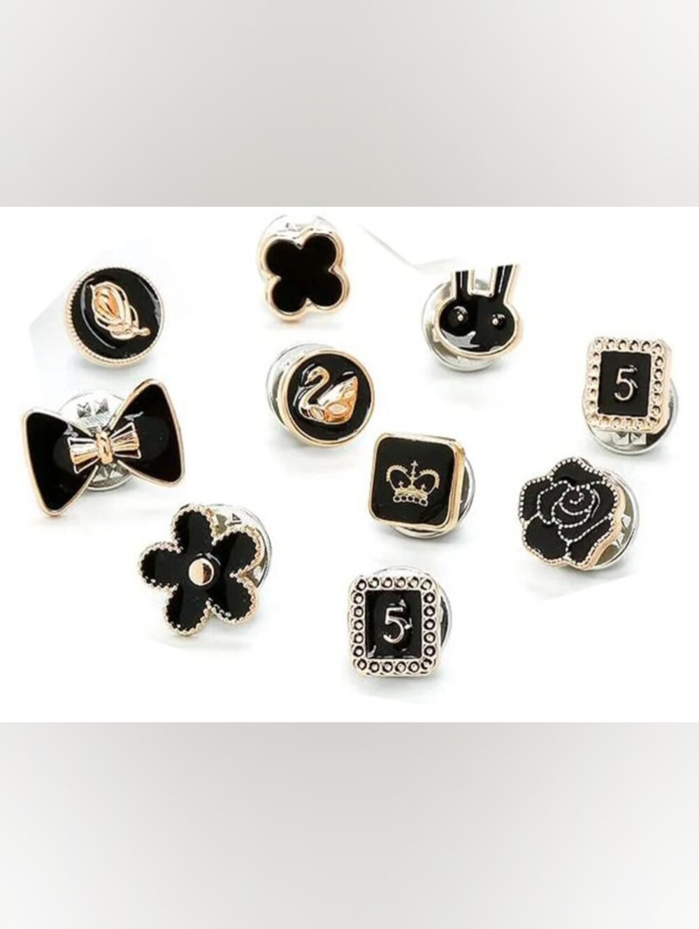 10Pcs Brooch Button For Fashion Or To Close Exposed Top , Pin Sewing Accessories